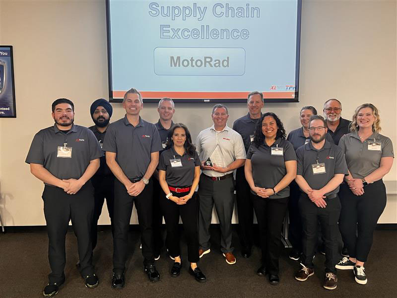MotoRad Receives 2024 Supply Chain Excellence Award from XL Parts / The Parts House